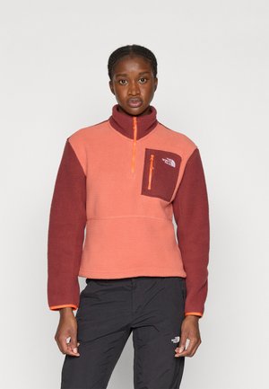 YUMIORI 1/4 ZIP - Suéter de forro polar - mars dust/sumac/solar flare
