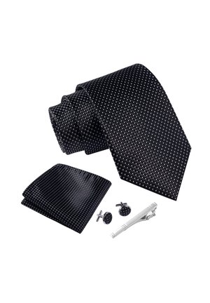 SET - Kravata - Schwarz - Gepunktet