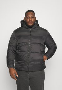 Jack & Jones - JJETOBY PUFFER HOOD - Vinterjakker - black Miniaturebillede 1