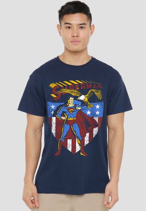Cotton Soul, SUPERMAN/ALL AMERICAN - T-Shirt print - dark blue