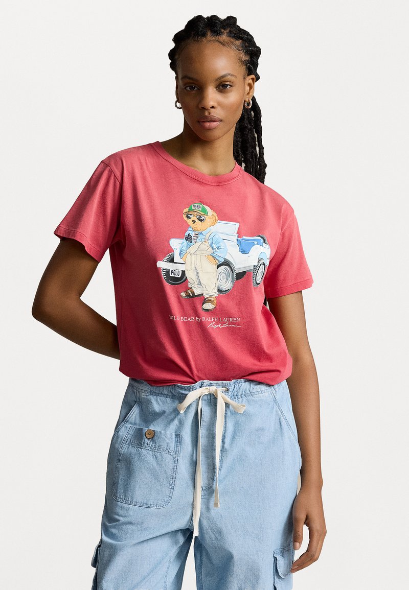 Polo Ralph Lauren TRUCK SHORT SLEEVE - T-shirt print - sunrise red