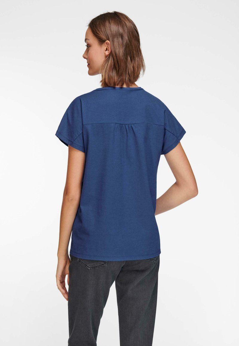 Damen T-Shirts | Green Cotton T-Shirt basic jeansblau/blau - HA47286 Damen T-Shirts | Green Cotton T-Shirt basic jeansblau/blau - HA47286