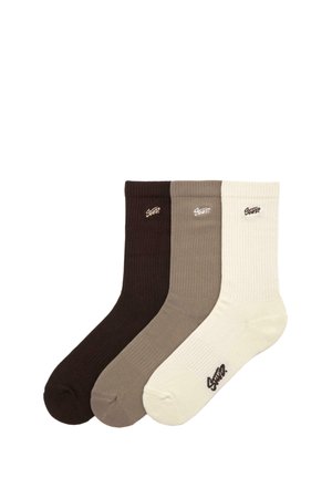 3-PACK - Strømper - brown