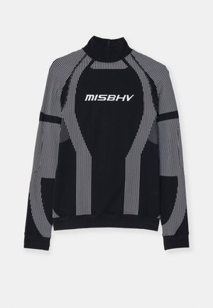 MISBHV, SPORT LONGSLEEVE UNISEX - Long sleeved top - black/white