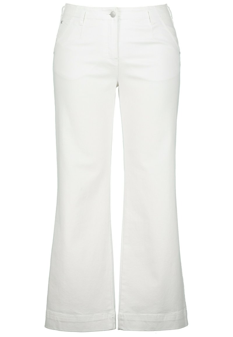 Ulla Popken Flared Jeans wit Ulla Popken Flared Jeans wit