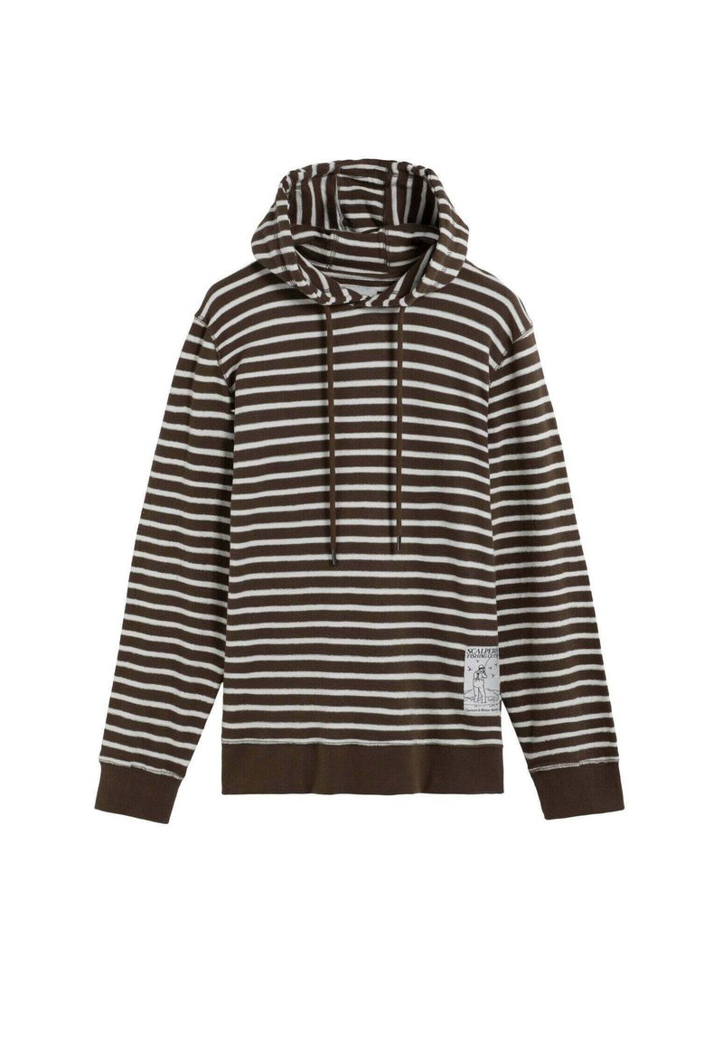 Scalpers STRIPED - Jersey con capucha - brown