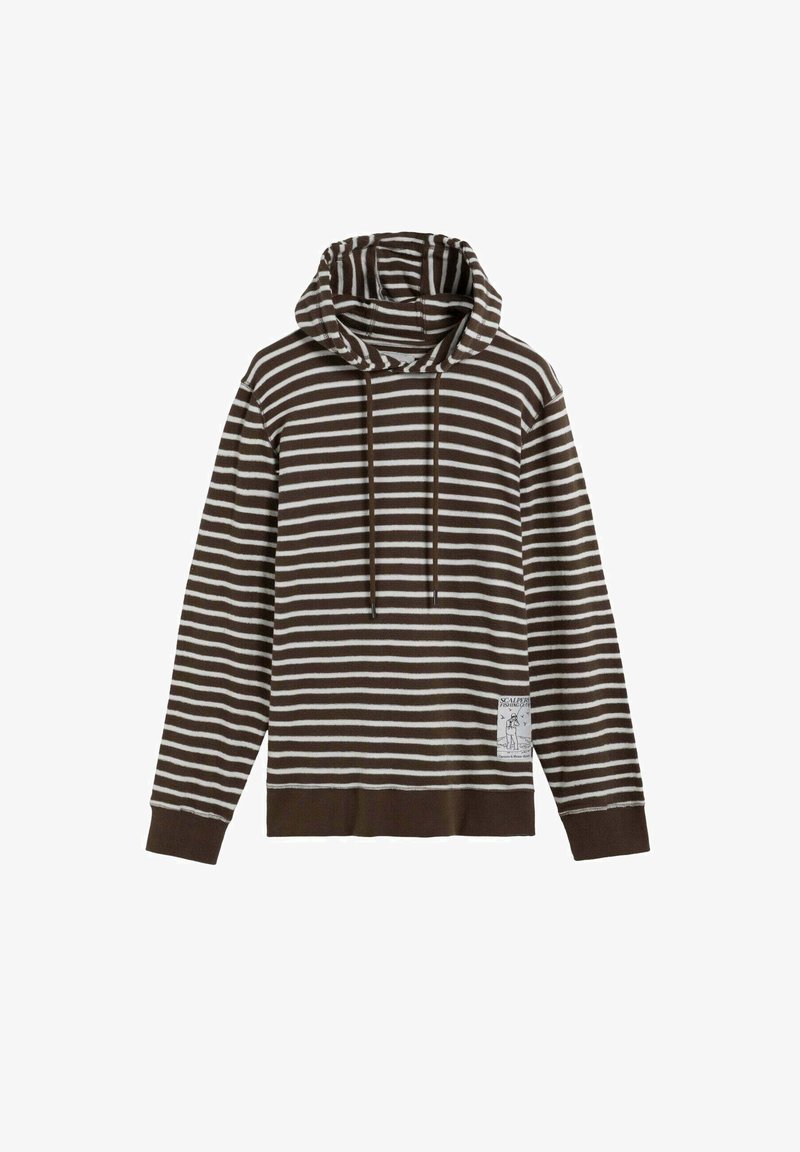 Scalpers STRIPED - Jersey con capucha - brown