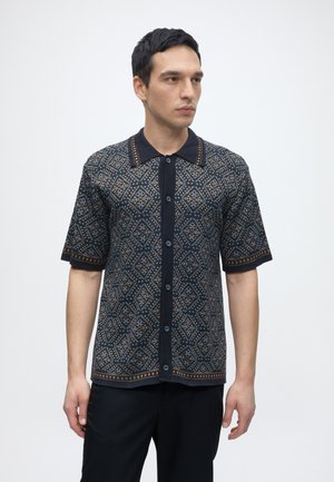 Scotch & Soda, SHORT SLEEVED CARDIGAN - Gilet - soft geo sky captain