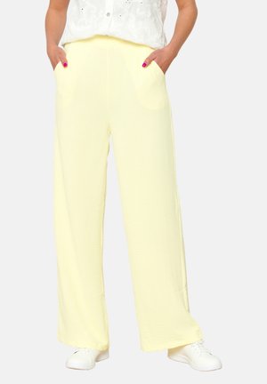 Pantalon classique - yellow pastel