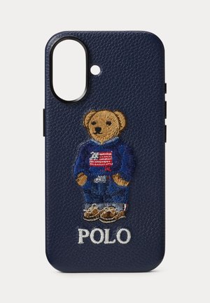 Polo Ralph Lauren POLO BEAR LEATHER IPHONE 16 CASE UNISEX - Telefoniümbris - navy/multi-coloured