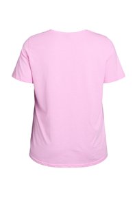 Zizzi KURZÄRMELIG V-AUSSCHNITT - T-shirt - bas - bonbon