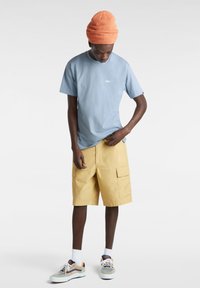 Vans LEFT CHEST LOGO TEE - Jednoduché tričko - dusty blue