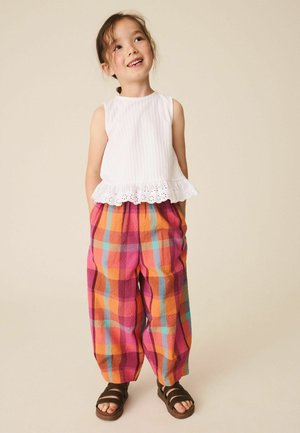 Next, REGULAR FIT - PULLON BARREL TROUSERS  . - Pantaloni - bright seersucker check