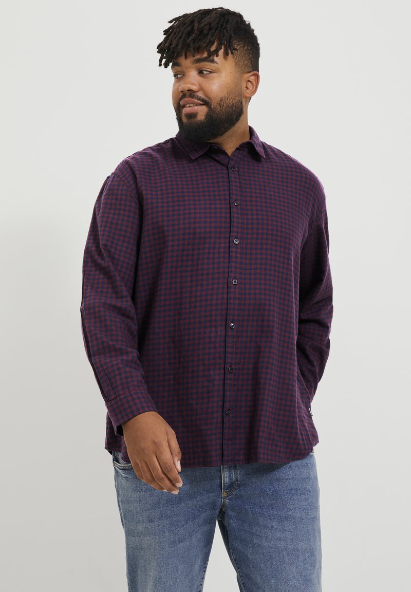 Jack & Jones JJEGINGHAM SHIRT - Camicia - navy blazer