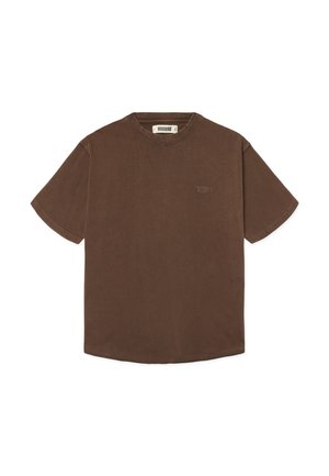 Woodbird, BAINE WARP ACID TEE - Tricou cu imprimeu - washed brown