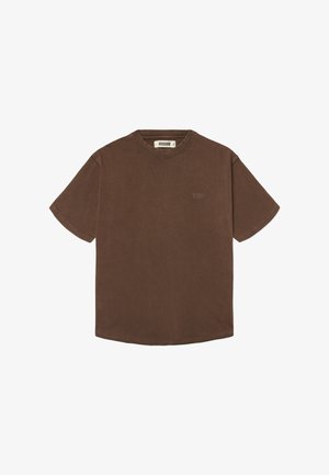 Woodbird, BAINE WARP ACID TEE - Tricou cu imprimeu - washed brown
