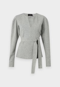 V NECK - Sweatshirt - light grey