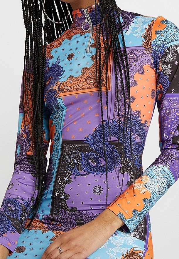 Jaded London Jersey dress - purple - (Pre-owned) - Zalando