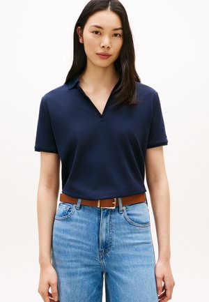 Tommy Hilfiger, RELAXED FIT OPEN PLACKET PIQUE POLO SHIRT - Polosärk - dark night navy