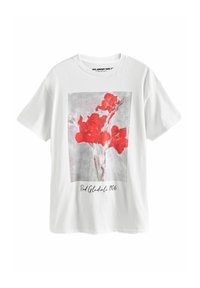 Next LICENSE MATISSE FRONT GRAPHIC SHORT SLEEVE - Apdrukāts T-krekls - white