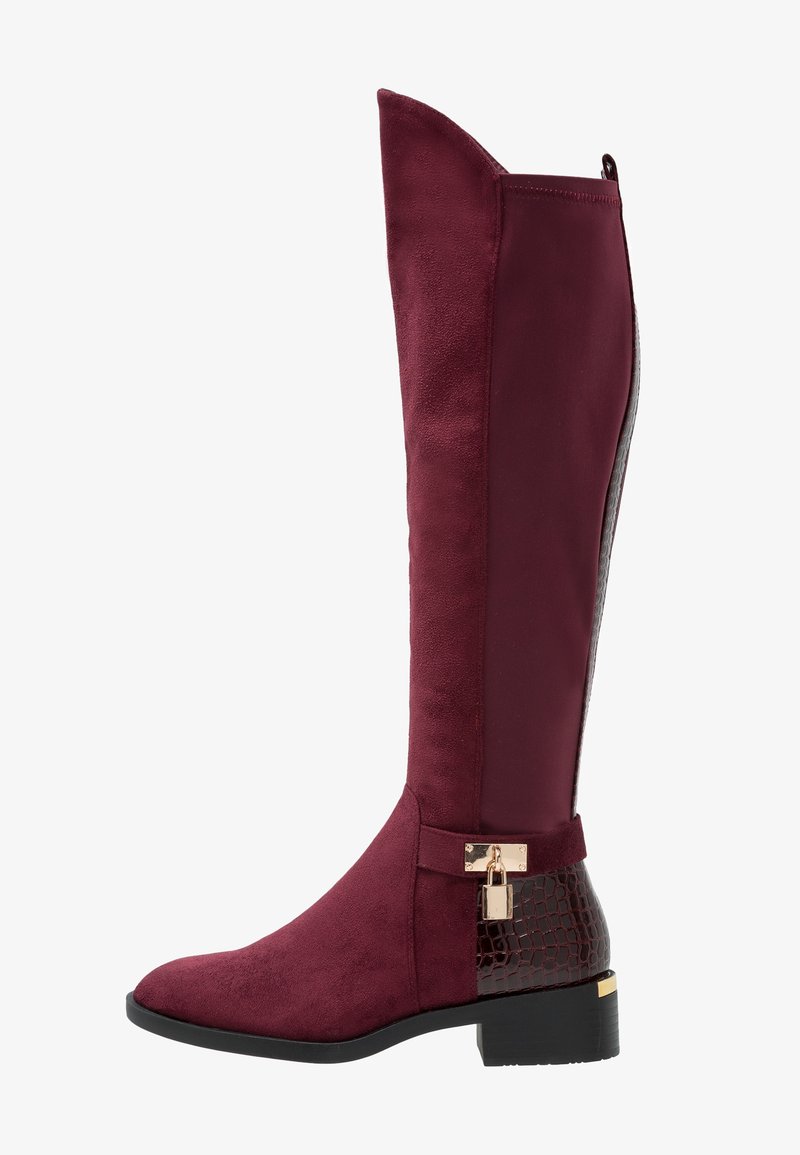 River Island Overknees - dark red