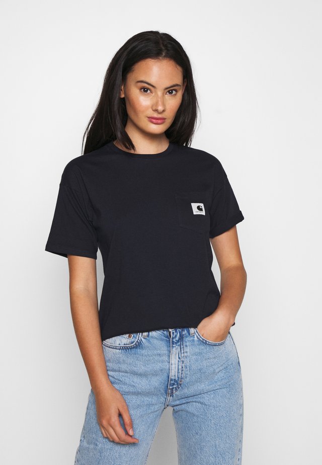 CARRIE POCKET - T-shirt basique - dark navy