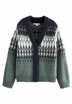 FAIRISLE - Neuletakki - blue teal