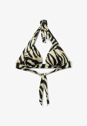 Calzedonia, SAVANNAH ZEBRA PADDED TRIANGLE - Horní díl bikin - print
