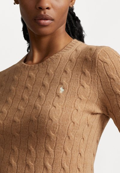 Polo Ralph Lauren CABLE KNIT WOOL CASHMERE JUMPER - Pulóver - collection camel melange