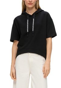 s.Oliver MIT HALBLANGEN ÄRMELN - T-Shirt print - schwarz