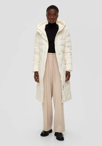 s.Oliver BLACK LABEL WIDE LEG
 - Stoffhose - beige
