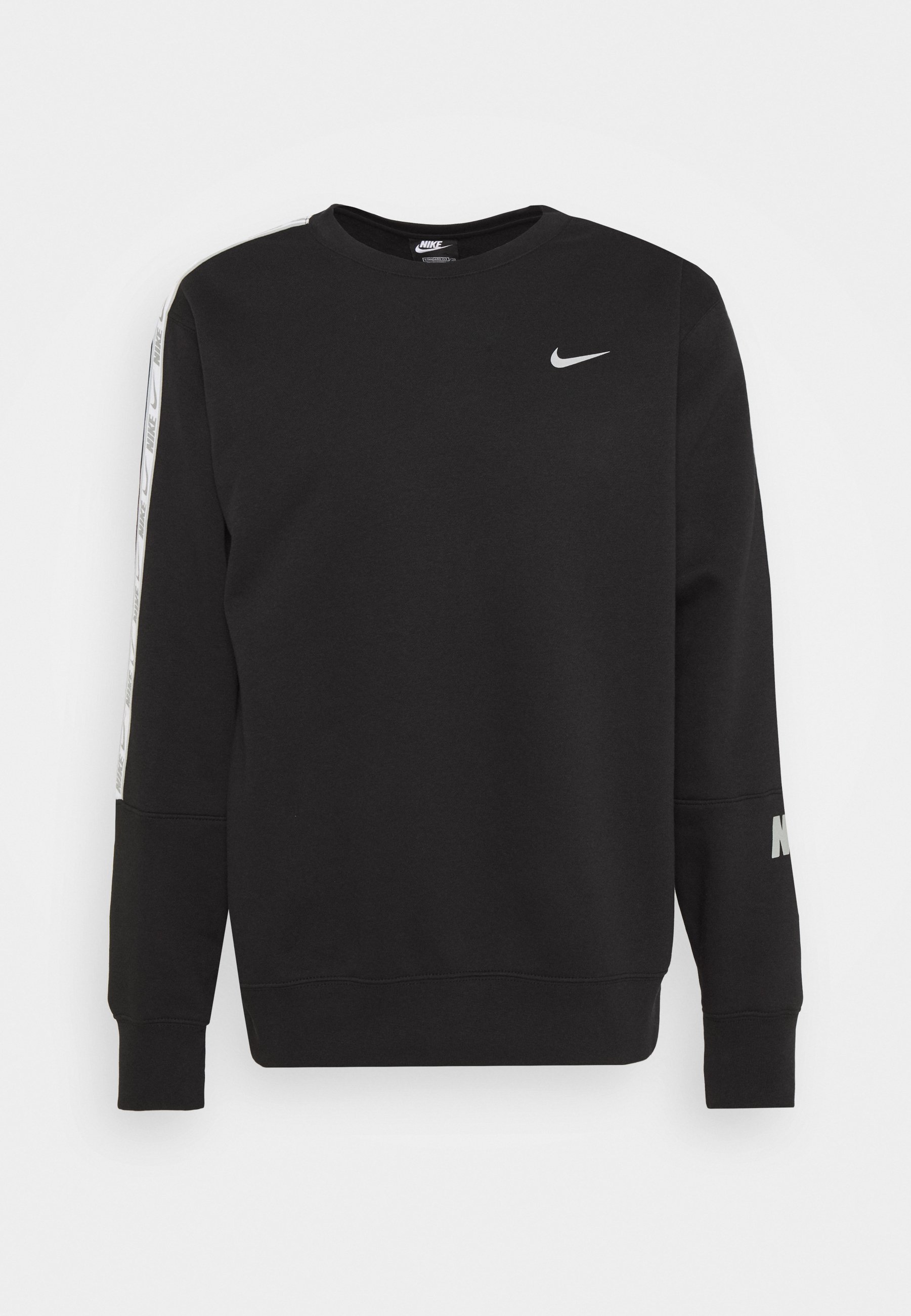 Nike Sportswear REPEAT CREW Sweater blacksilverZwart Nike Sportswear CREW Sweater blackZwart Zalando.nl