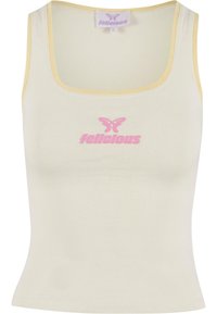 CONTRAST PIPING TANKTOP - Top - beige 704