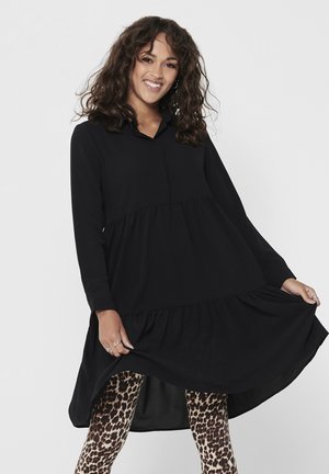 JDYPIPER L/S WVN NOOS - Shirt dress - black