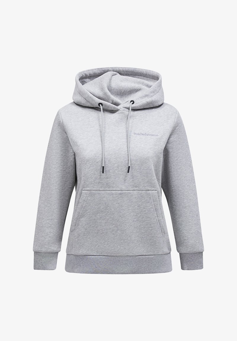 Hele hallikas kapuutsiga sviiter, mis on valmistatud pehmest puuvilla segust, omadustega nagu esikott, reguleeritavad nöörid ja soonikkoes varrukad ning äär.