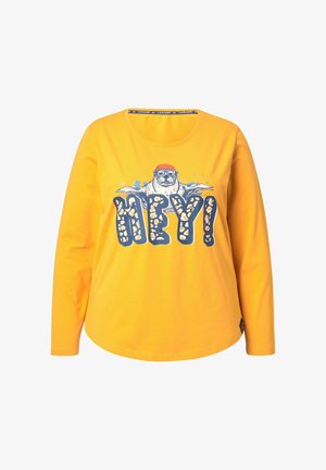 LAURASØN, SEAL GRAPHIC STATEMENT - Top s dlouhým rukávem - curry