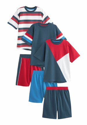 3 PACK REGULAR FIT - Pyžamo - red blue white