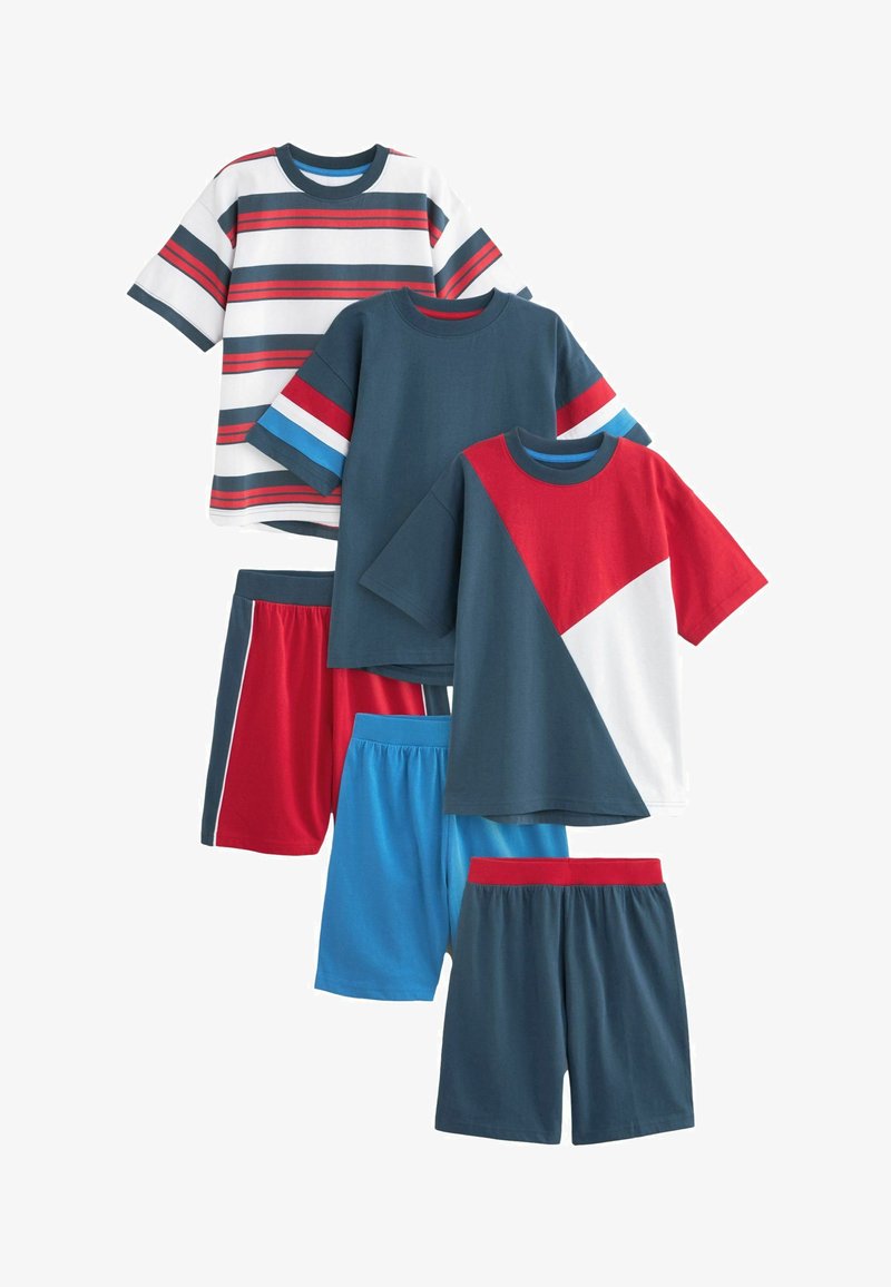 Next 3 PACK REGULAR FIT - Pyžamo - red blue white