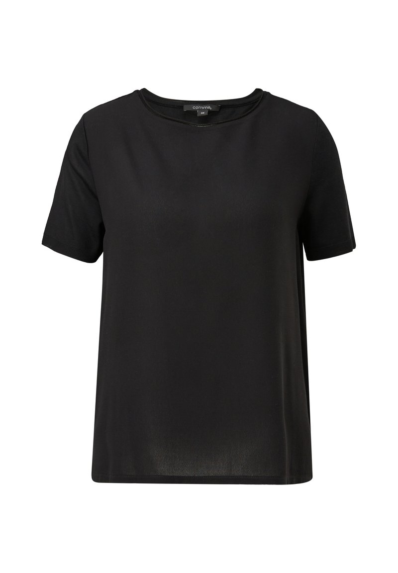 comma T-shirt basic zwart