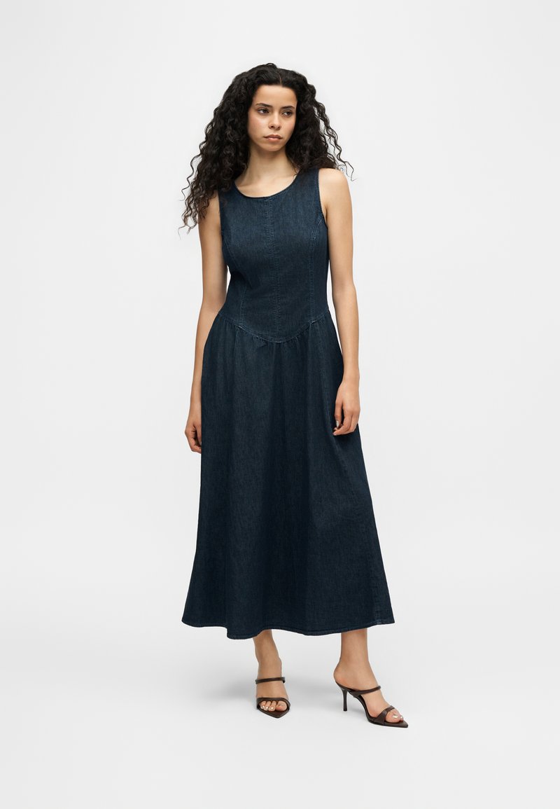 GAP Petite DROPWAIST DRESS - Denim dress