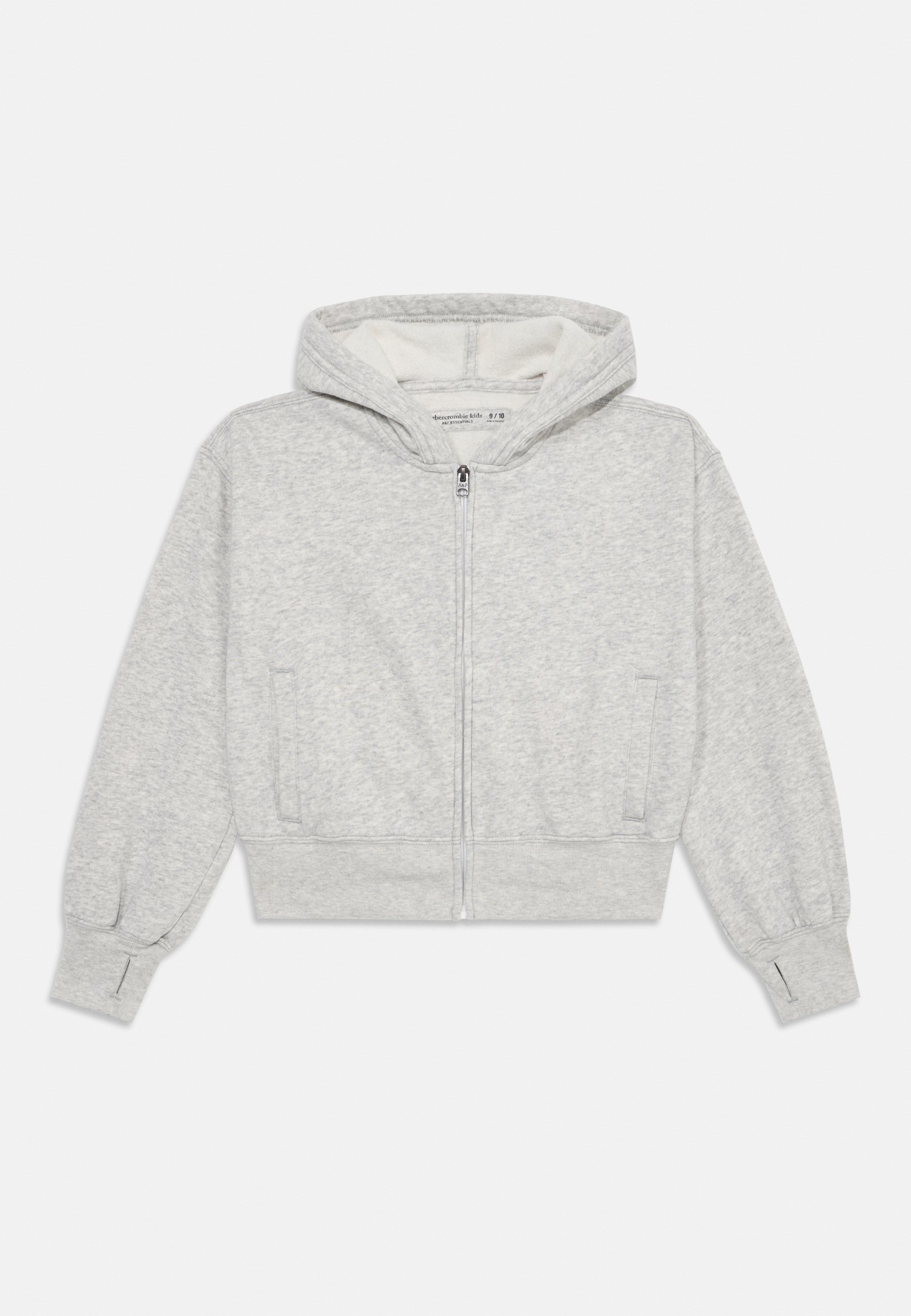 Abercrombie Fitch ESSENTIAL Felpa con zip mottled light grey