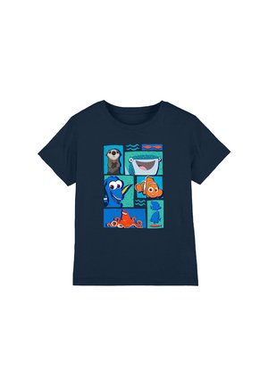 Print T-shirt - dark blue