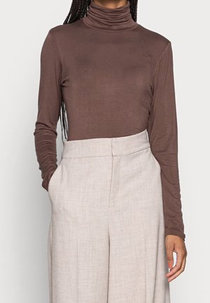 Top s dlouhým rukávem - brown