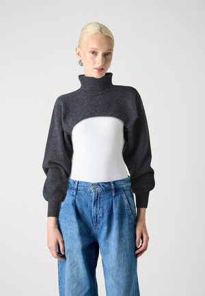 Pieces PCNANU ROLLNECK ARMWARMER - Maglione - ombre blue