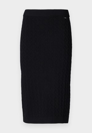 Armani Exchange GONNA - Gonna a tubino - black