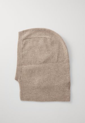 KNITID, CASHMERE CLASSIC BALACLAVA UNISEX - Bonnet - organic light brown
