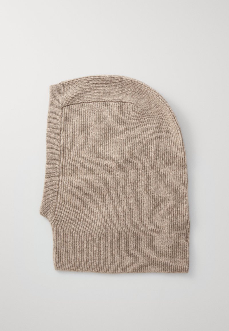 KNITID CASHMERE CLASSIC BALACLAVA UNISEX - Σκούφος - organic light brown