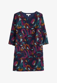 Niewybrane, navy abstract figures merlot
