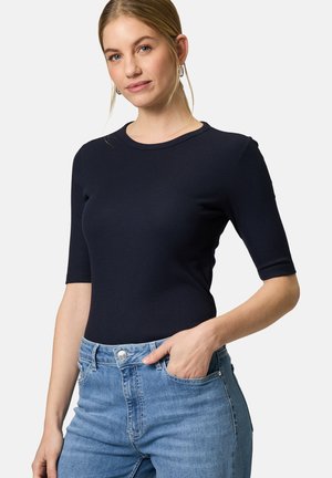 MIT RUNDHALSAUSSCHNITT - Basic T-shirt - hydrangea