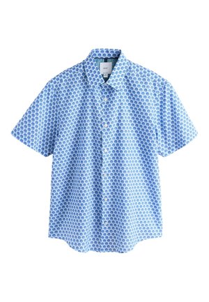 Next, Camisa - blue shell geometric